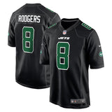 Aaron Rodgers #8 Jets de New York Chandail Fashion Game par Nike - Noir