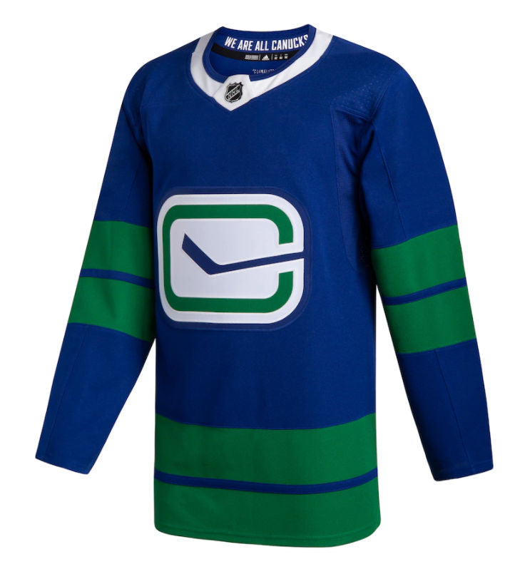 Customized Vancouver Canucks adidas Royal 2019/20 Alternate Authentic Blank Jersey