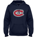Montreal Canadiens NHL Express Twill Logo Hoodie - Navy by Bulletin