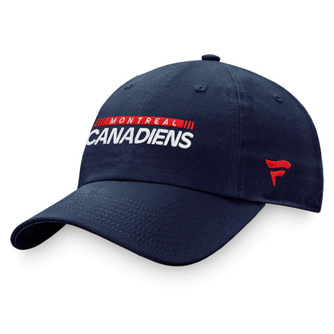 Men's Montreal Canadiens Fanatics Branded Navy - Authentic Pro Rink Adjustable Hat