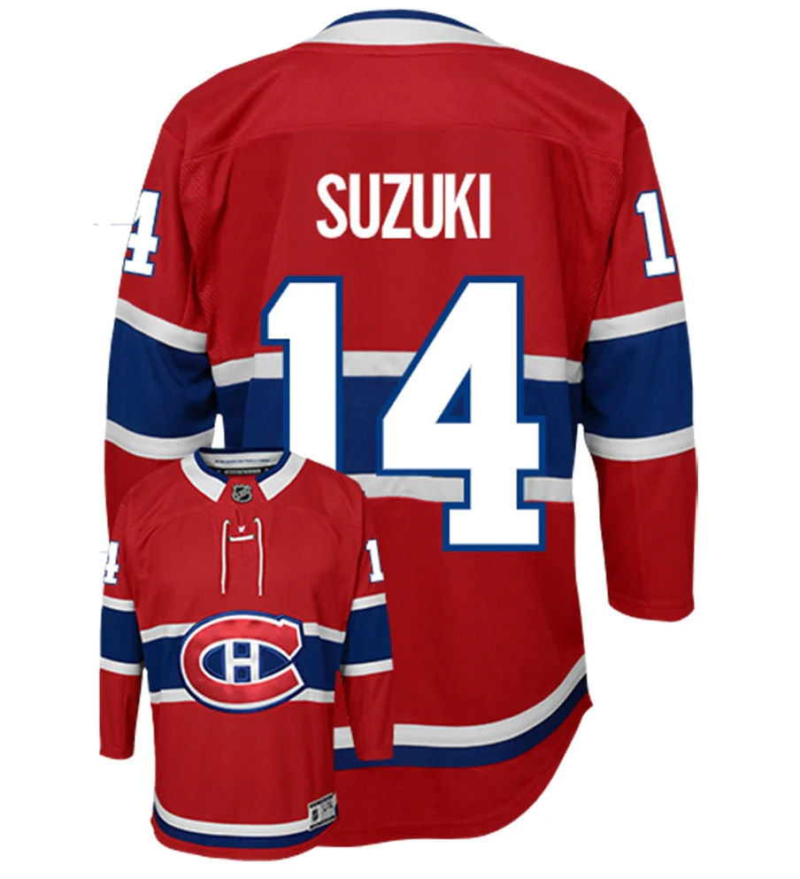 Fanatics Branded Nick Suzuki Red Montreal Canadiens Home Premier Breakaway Player Jersey