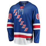 Men's New York Rangers Fanatics Branded Blue Breakaway - Blank Jersey