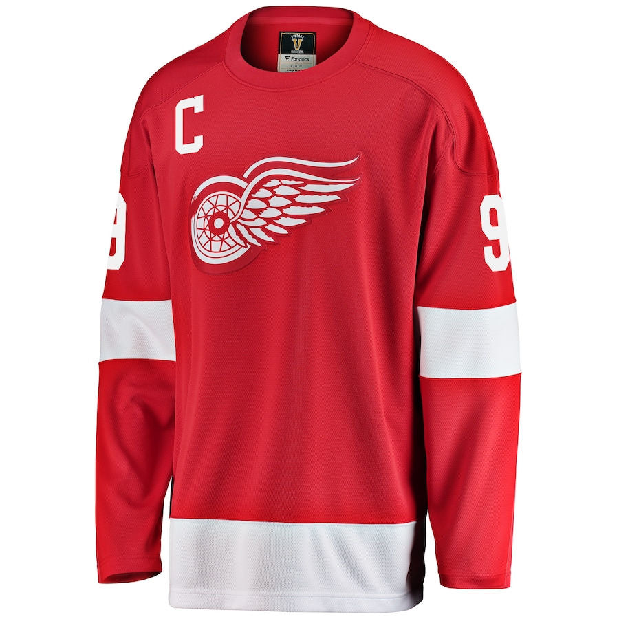 Retired red cheap wings jerseys