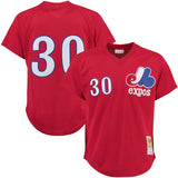 Expos de Montréal Tim Raines Mitchell & Ness Chandail d'entraînement - rouge