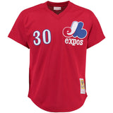 Expos de Montréal Tim Raines Mitchell & Ness Chandail d'entraînement - rouge