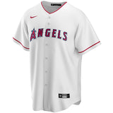 Men's Los Angeles Angels Mike Trout Nike White Home Replica Player Name Jersey