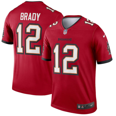 Men's Nike Tom Brady #12 Red Tampa Bay Buccaneers Legend Jersey