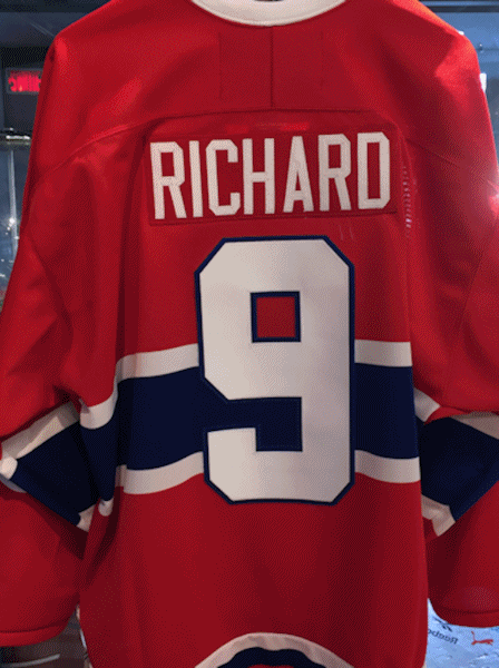 Montreal Canadiens RICHARD 9 Vintage 1955 Red Replica Jersey CCM