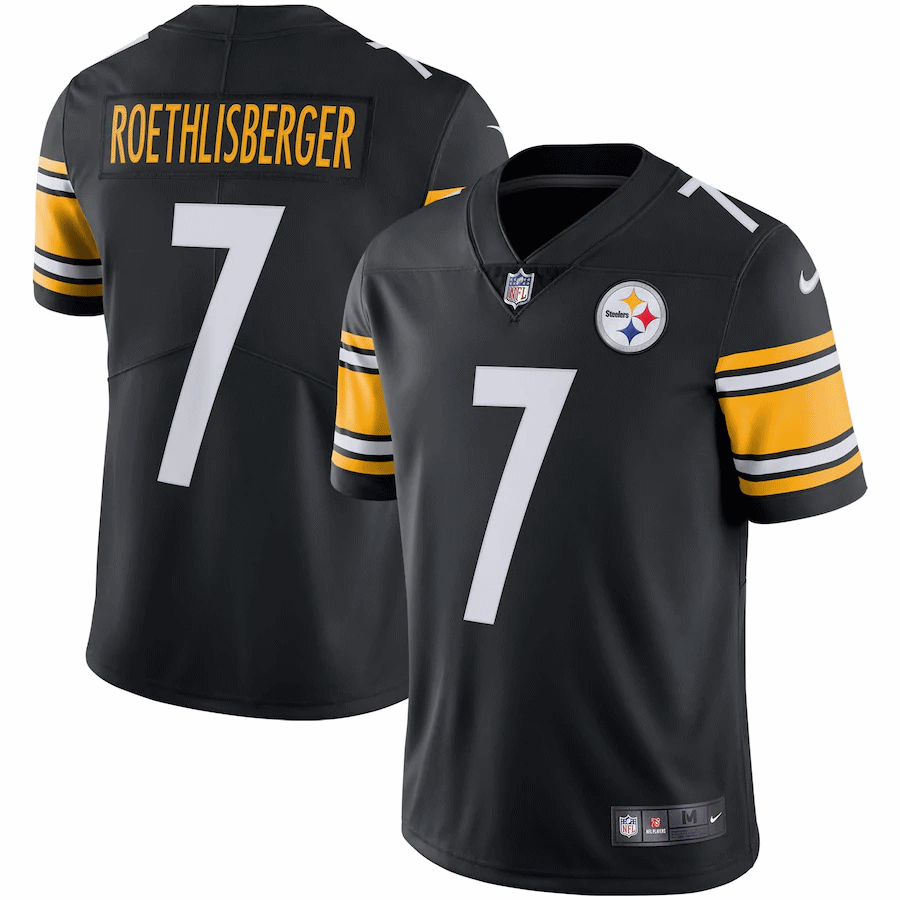 Men's Nike Ben Roethlisberger Black Pittsburgh Steelers Limited Player Jersey