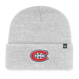 Montreal Canadiens NHL 47 Brand Men's Grey Brain Freeze Cuff Knit Hat