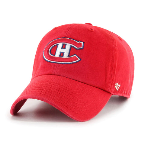 Montreal Canadiens  47 Brand Vintage Clean Up Cap 1945 Logo - Red