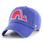 Nordiques de Québec Casquette primaire Clean Up Vintage NHL marque `47 Brand  - Ajustable