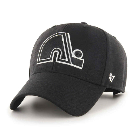 Nordiques de Québec Casquette MVP VINTAGE marque '47 Brand Noir - Ajustable