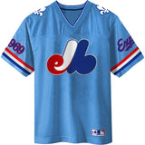 Chandail de football à écusson MLB des Expos de Montréal