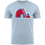 T-shirt des Nordiques de Québec bleu clair LNH Primaire - Bulletin