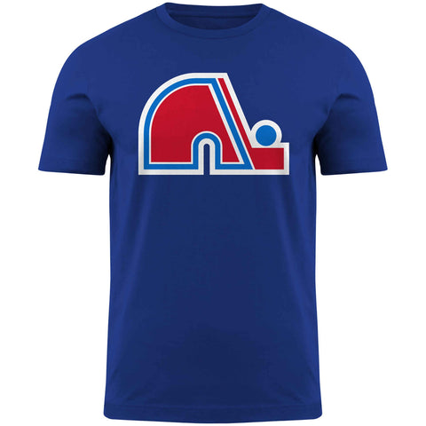 Quebec Nordiques Primary NHL Navy Blue T-Shirt - Bulletin