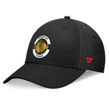 Chicago Blackhawks Fanatics Authentic Pro 2024 Training Camp Flex Hat - Black