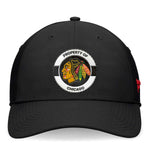 Chicago Blackhawks Fanatics Authentic Pro 2024 Training Camp Flex Hat - Black