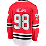 Connor Bedard Chicago Blackhawks Breakaway chandail pour homme de marque Fanatics rouge