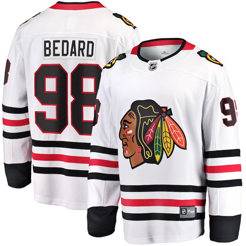 Men's Fanatics Branded Connor Bedard White Chicago Blackhawks Breakaway - Player Jersey
