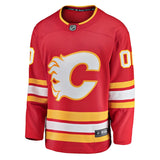 Chandail personnalisé Flames de Calgary Breakaway marque Fanatics - Rouge