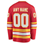 Customized Calgary Flames Fanatics Branded Home - Premier Breakaway  - Red