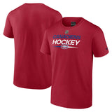 Canadiens de Montréal T-shirt à manches courtes rouge Authentic Pro Fanatics