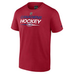 Canadiens de Montréal T-shirt à manches courtes rouge Authentic Pro Fanatics