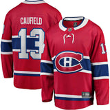 Cole Caufield no. 13 Chandail Fanatics Canadiens de Montréal pour hommeHome Premier Breakaway