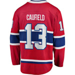 Cole Caufield no. 13 Chandail Fanatics Canadiens de Montréal pour hommeHome Premier Breakaway