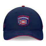 Montreal Canadiens Fanatics 2024 NHL Draft On Stage Trucker Adjustable Hat - Navy