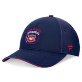 Casquette réglable de camionneur Fanatics des Canadiens de Montréal 2024 - Bleu marine