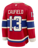 Montreal Canadiens Cole Caufield Fanatics Red 2026 NHL Heritage Classic Premium Player Jersey