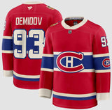 Montreal Canadiens Ivan Demidov Fanatics Red 2026 NHL Heritage Classic Premium Player Jersey