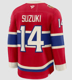 Chandail Nick Suzuki des Canadiens de Montréal Heritage Classic 2026 premium Fanatics rouge