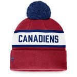 Montreal Canadiens Fanatics Red / Navy Knit Cuff Pom Hat