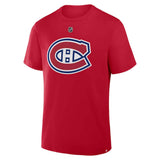 Cole Caufield Canadiens de Montréal Canadiens Fanatics T-Shirt Joueur #13 Fanatics Nom et Numéro du joueur - Rouge