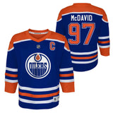 Connor McDavid Edmonton Oilers Youth Royal Blue Home Jersey