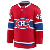 Lane Hutson Montreal Canadiens NHL Fanatics Branded Men's Red Premium Jersey