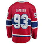 Montreal Canadiens Ivan Demidov Fanatics Red Home Breakaway Jersey