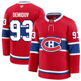 Chandail Ivan Demidov Canadiens de Montréal premium pour homme rouge - Fanatics