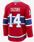 Chandail Nick Suzuki des Canadiens de Montréal premium pour homme rouge - Fanatics