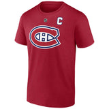 Nick Suzuki Canadiens de Montréal T-shirt Joueur #14 Marque Fanatics Nom et numéro du joueur - Rouge