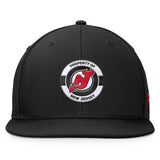 New Jersey Devils Fanatics Black Authentic Pro Training Camp Snapback Hat