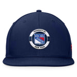 New York Rangers Fanatics Authentic Pro Training Camp Snapback Hat - Navy