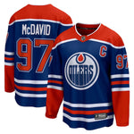 Connor McDavid Oilers d'Edmonton marque Fanatics - Chandail de joueur Premier Pro Breakaway - Royale