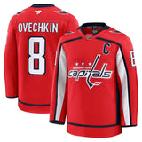 Chandail Alexander Ovechkin premium rouge Capitals de Washington - Fanatics