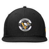 Pittsburgh Penguins Fanatics Black Authentic Pro Training Camp Snapback Hat