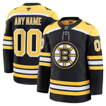 Boston Bruins Fanatics Home Premium Custom Jersey - Black