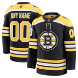 Boston Bruins Fanatics Home Premium Custom Jersey - Black